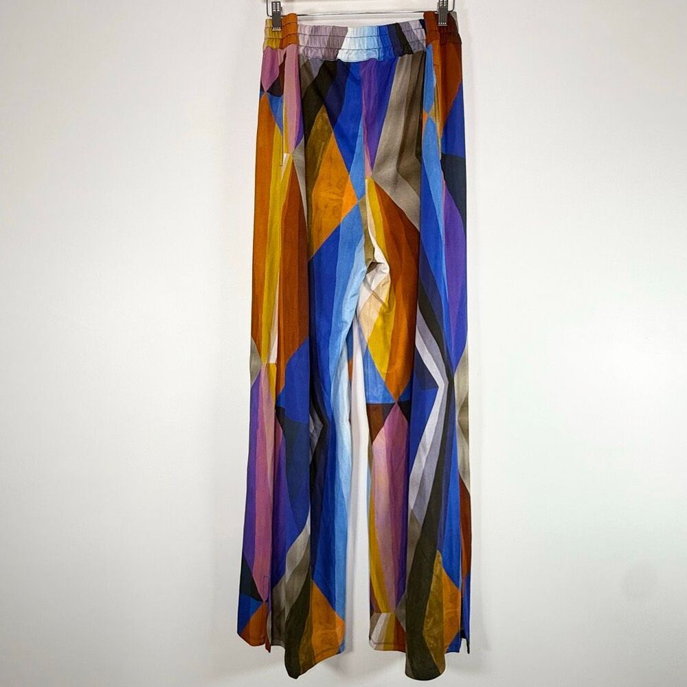 The Luxury Selection by Ulla Popken Wide Leg Jersey Elastic Panel Waist Pockets - Picture 3 of 13